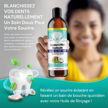 Bain de Bouche à l'huile de COCO + Grattoir à langue