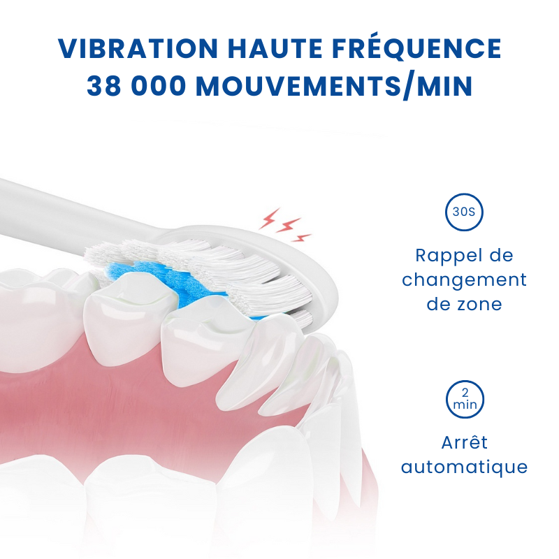 Brosse à dents électrique rechargeable