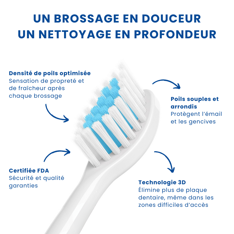 Brosse à dents électrique rechargeable